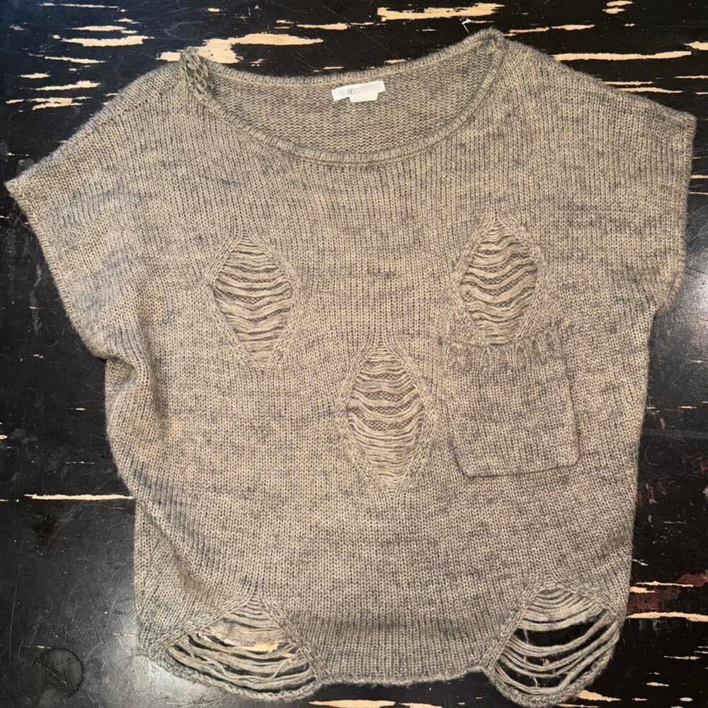 Vintage Y2K Debut Brown Distressed Fairy Grunge Lagenlook Art Teacher M/L
